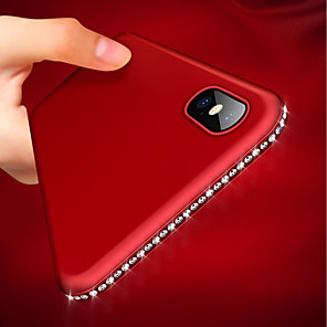 hoesje Voor Apple iPhone XR / iPhone XS Max Ultradun / Mat Achterkant Strass Zacht TPU voor iPhone XS / iPhone XR / iPhone XS Max